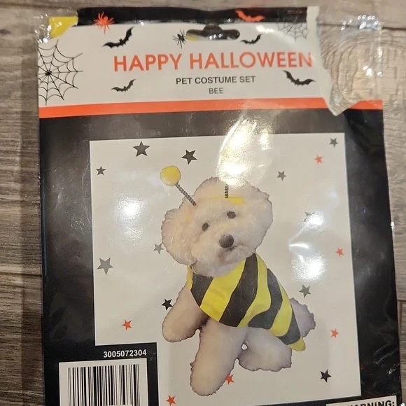 Set of 3 Halloween Costumes Bee, Skelton & Pumpkin - Picture 6 of 7